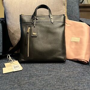 Radley London Black Leather Backpack